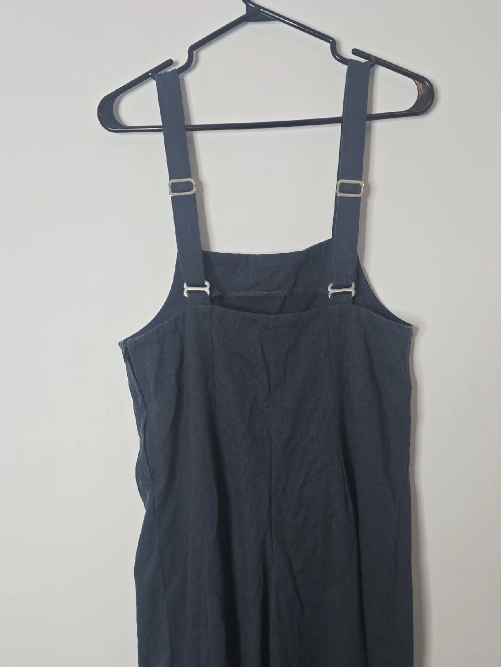 Vintage Navy Wide-Leg Jumpsuit with Square Neck - Picture 7 of 8